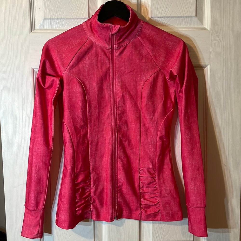 90 degree by reflex workout jacket pink xs